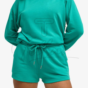 Shorts décontractés pour femmes, 100% coton molletonné, shorts de jogging, entraînement et course à pied, prix bas, shorts de sport pour femmes - Product Image 1
