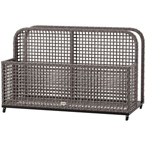 Cesto portaoggetti galleggiante per piscina grigio chiaro con ruote 43.25"L X 22.5"W X 28"H - Product Image 1