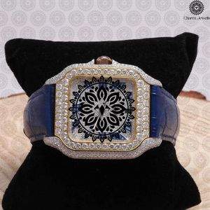 Charm Jewells Women's Luxury Crocodile Band <b>Diamond</b> Encrusted Analog Quartz <b>Watch</b> 20mm Round Case Buckle Clasp - Product Image 3