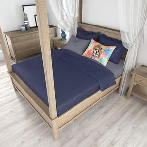 Ligero Super suave Chihuahua Hippie Dawg funda de almohada estándar fácil cuidado decorativo ilustraciones funda de cojín - Product Image 4