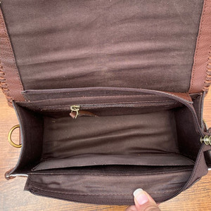 Venta directa de fábrica 2025 nuevo bolso cruzado de cuero genuino y cartera de mano de cuero genuino conjunto de 2 piezas para mujer - Product Image 5