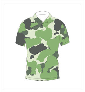 Camiseta Polo de Camuflaje Verde Sublimada, Manga Corta, Personalizada, Deportiva, Informal, Transpirable, Unisex, Ropa de Verano, OEM, ODM - Product Image 1