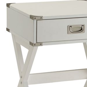Tavolo Console Babs con Finitura Bianca, Elegante Tavolino d'Appoggio per Arredamento Casa - Product Image 3