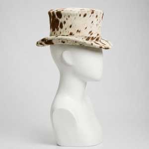 Sombrero de Cuero con Estampado de Vaca, Unisex, para Adultos, Formal, para Fiestas, al Aire Libre, Estilo para las Cuatro Estaciones - Product Image 3