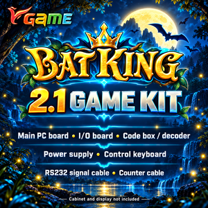 ชุดอุปกรณ์เกมอาร์เคด Bat King 2.1 สำหรับโครงการบันเทิงผู้เล่น 2 4 6 8 10 คน - Product Image 1