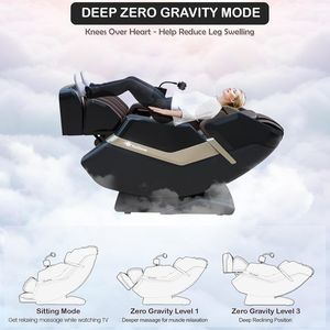 Silla de Masaje de Lujo con Airbags para Todo el Cuerpo, Calefacción, para Uso Comercial, Gravedad Cero, Masaje de Piernas, Pantalla Inteligente Grande, Precio Económico, Nueva - Product Image 5