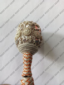 Fait à la main de haute qualité épée noeud fil de lingot blanc métal gland conception pour équipement de défense personnelle uniforme tactique - Product Image 3