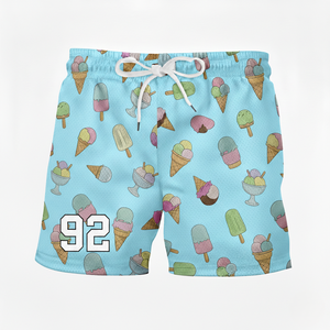 Pantalones Cortos Deportivos Transpirables de Verano para Hombre, de Doble Capa, Sublimados, 100% Poliéster, con Cierre de Cordón, para Baloncesto - Product Image 4