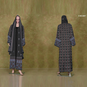 Abaya Estilo Shrug de Algodón Más Vendida, Ligera, para Mujeres Musulmanas, Túnica Exterior para Uso Casual, Viajes y Verano, en Oferta - Product Image 2