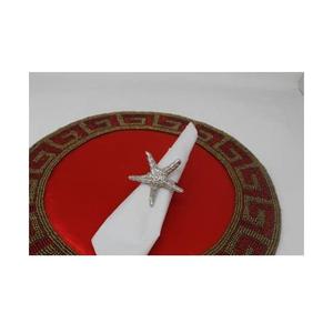 Anillos de Servilleta de Coral Plateado al por Mayor, Diseño Moderno, Ecológicos, Duraderos, de Metal, Tema Oceánico, Decoración de Mesa, Suministros para Bodas en la Playa, OEM - Product Image 5