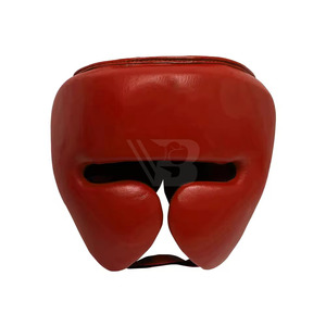 Casque de boxe Muay Thai en cuir synthétique de haute qualité avec logo personnalisé, protège-tête personnalisé pour l'entraînement et la compétition, prix de gros - Product Image 5