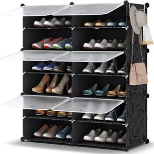 Organizzatore per Scarpe a 6 Ripiani con Capacità di 24 Paia, Armadio Resistente per la Conservazione - Product Image 1