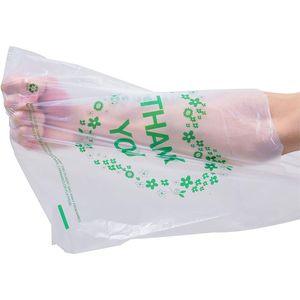 Sacchetti di Plastica Bianchi con Manici per T-Shirt, 12x20 Pollici, Dimensioni Standard da Supermercato - 50 Pezzi - Product Image 2