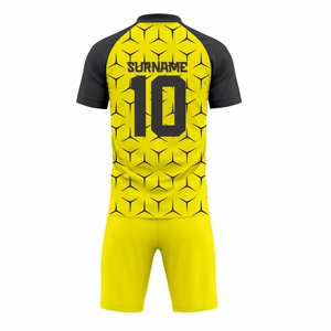 New Arrival Football Uniform Jersey Shorts Set Soccer Team Kit Breathable Fabric Custom Logo Sportswear Bulk Supplier - Product Image 3