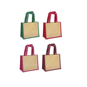 Factory OEM Jute Bags Cotton Handles Jute shopping Bag from Bangladesh