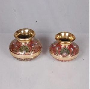 Stylish Traditional Brass Lota Decor Ethnic Premium Decorative Brass Puja Lota for Home <b>Mandir</b> By Supplier At Bulk Price - Product Image 3