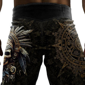 Pantalones Cortos de Entrenamiento MMA/BJJ Hechos a Medida con Tela Microelástica, Servicio OEM, Diseños de Logotipos Personalizados, 100% Poliéster, Secado Rápido - Product Image 2