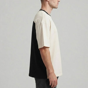 T-shirt ample pour homme, tissu épais de qualité supérieure, coupe décontractée, idéal pour le streetwear et le quotidien. - Product Image 4