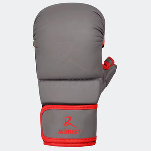 Gants de MMA en cuir pour l'entraînement et les exercices, avec un soutien ferme du poignet, paume antidérapante et fermeture auto-agrippante. - Product Image 5