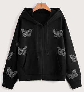 High Quality <b>Rhinestone</b> <b>Hoodie</b> for Men Custom Crystal Stones Hooded Sweatshirt Premium Quality Fashion Wear Wholesale Price - Product Image 1