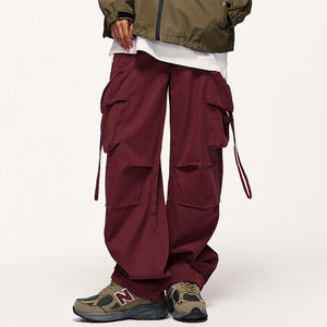 Vêtements pour hommes, vêtements décontractés, pantalon cargo classique à grandes poches, pantalon à jambes larges, pantalon cargo respirant pour hommes, pantalon de créateur hip hop - Product Image 3