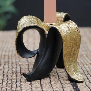 Portavelas de latón hecho a mano con acabado dorado, diseño artístico para decoración del hogar a precio económico. - Product Image 2