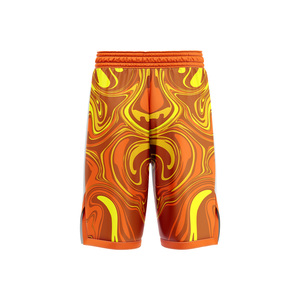 Shorts de basketball personnalisés avec logo, impression par transfert thermique du logo de l'équipe sur le devant, grandes tailles, respirants, séchage rapide, 100% polyester, unisexes - Product Image 5