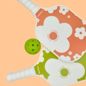 Raqueta de Pickleball TOPPRO T7025 de Fibra de Vidrio, Empuñadura de PU Premium, Tapa de Cristal, Núcleo de Polímero con Corte Láser TPR, Naranja Apple - Product Image 3