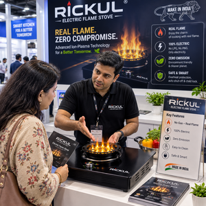 Placa de Cocción Eléctrica de Plasma BLACK RICKUL con Superficie de Vidrio, 1 Quemador, Eficiente Energéticamente, Ecológica, Independiente para el Hogar - Product Image 2