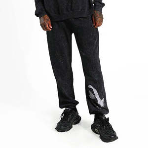 Conjunto de Sudadera y Pantalones Deportivos Personalizados de Invierno para Hombre con Parche Bordado, Sudadera con Capucha Extra Grande, Pantalones Deportivos, 100% Algodón, Ropa Deportiva de Calle, Felpa - Product Image 2