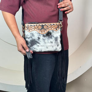 Mini bolso de hombro tipo bandolera de estilo femenino de cuero de vaca genuino de alta calidad para niñas - Product Image 5