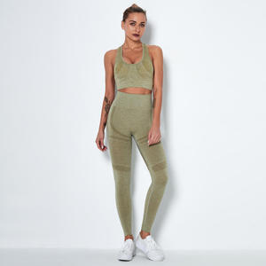 Nuevo Diseño, Conjunto Deportivo para Mujer, Ropa Deportiva y de Gimnasio, Conjunto de Fitness sin Costuras, Conjunto de Brasier Deportivo y Leggings - Product Image 4