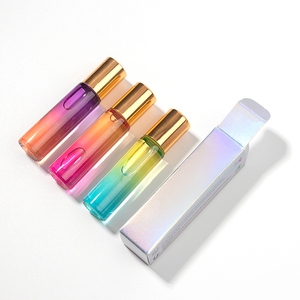 Gradient Rainbow Mineral Glass Bottle <b>Lipstick</b> Gold Cap Rollerball Waterproof Long Lasting Moisturizing Hydrating Fashion - Product Image 2