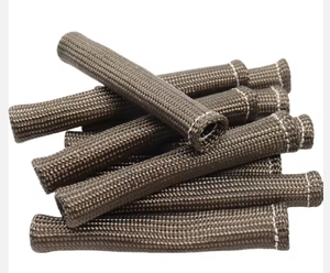 Spark Plug Boot Titanium Spark Plug Wire Protector <b>Cable</b> Protection Sleeve <b>Heat</b> Shield Brown Basalt Tube High-Quality - Product Image 1