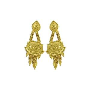 เครื่องประดับแฟชั่นขายส่ง ชุดเครื่องประดับแต่งงานชุบทอง 14K 18K 24K แบบไมครอน ชุดเครื่องประดับเจ้าสาวแบบดั้งเดิมครึ่งชุด - Product Image 5