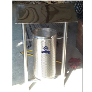 2026 Best Quality Stainless Steel Round Standing Pedal Dustbin Outdoor Use for Trash Waste and Litter - Product Image 6