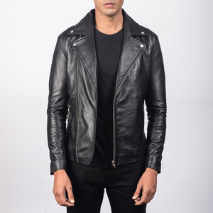 Premium Men's <b>Leather</b> <b>Jacket</b> High Quality Motorcycle Style Biker Outerwear <b>Winter</b> Casual Fashion Wear OEM - Product Image 3