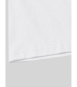 T-shirt vierge imprimé personnalisé de haute qualité, 100% coton tricoté, coupe ample à épaules tombantes, manches courtes, respirant, col rond, style streetwear, 300g - Product Image 5