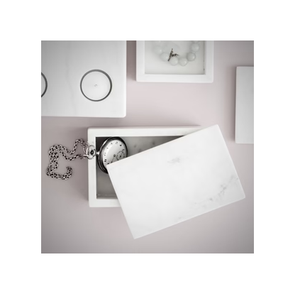 Boîte à bijoux en marbre, table d'appoint décorative, organisateur haut de gamme, boîte de rangement pour bijoux, montres, cosmétiques, décoration - Product Image 4