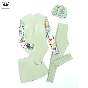 Traje de Baño 2026 con Logotipo Personalizado, Secado Rápido, Protección UV, Cobertura Total, Transpirable, Tallas Grandes, Estilo Modesto para Estilos de Vida Activos - Product Image 3