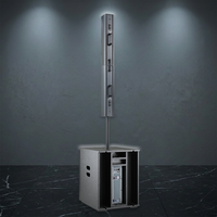 Ensemble de colonnes sonores mono portables LS3 Active en bois, 800W, impédance 8,0 ohms, haute efficacité, garantie 3 ans, XLR/Speakon