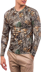 Men's Long Sleeve Camouflage Hunting Shirts Moisture-Wicking Polyester Full Sleeve Autumn Outdoor Wear - Product Image 4