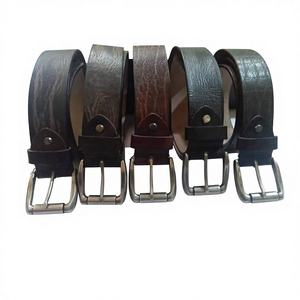 Handmade Genuine Leather <b>Men's</b> Vintage Style Steel Pin Buckle Waterproof Lightweight <b>Belt</b> 140cm Length 3.8cm Width - Product Image 4