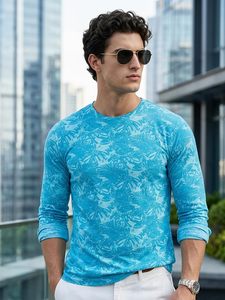 เสื้อยืดแขนยาวสำหรับผู้ชาย เด็กชาย แขนยาว ขายส่ง ผ้าฝ้าย 100% สกรีนโลโก้ได้ สีพื้น คอกลม - Product Image 5