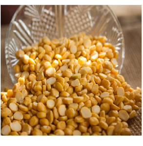 Lentejas Amarillas Sin Pulir de Primera Calidad, Chana Dal, Gramo de Bengal Dividido, Alto en Proteínas, Legumbres Nutritivas para Cocinar, 1kg a Granel - Product Image 1
