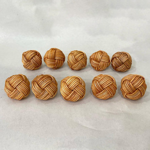 Poignées de porte en rotin, poignées de meubles de bonne qualité, poignée tressée, bouton de porte pour portes intérieures - Product Image 4
