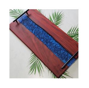 Bandeja de Madera y Resina para Cocina y Mesa, Venta al por Mayor, Personalizable, Top Ventas, para Almacenamiento de Alimentos, Servir la Cena en Casa, Diseño Moderno - Product Image 2