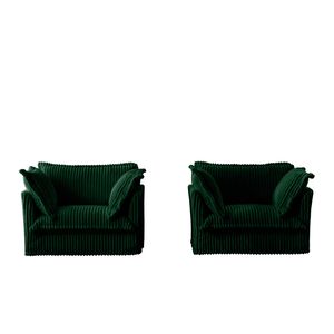 Juego de 2 Sillones Profundos con Funda para Sala de Estar, Sala de Lectura, Dormitorio y Espacios de Trabajo - Product Image 4