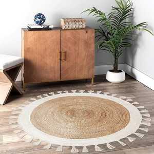 Tapis en jute tressé de qualité supérieure, couleur naturelle, vente en gros, adapté pour la chambre, le couloir et le salon - Product Image 2