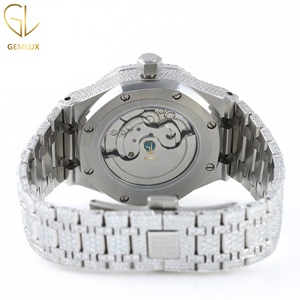 New Arrivals Pass Diamond Tester D VVS Fully Iced Out Moissanite Diamond Automatic Movement Full White Hip Hop Watch Man's - Product Image 3
